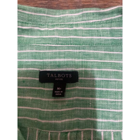 Talbots Linen Boyfriend Top‎ - Picture 2 of 3